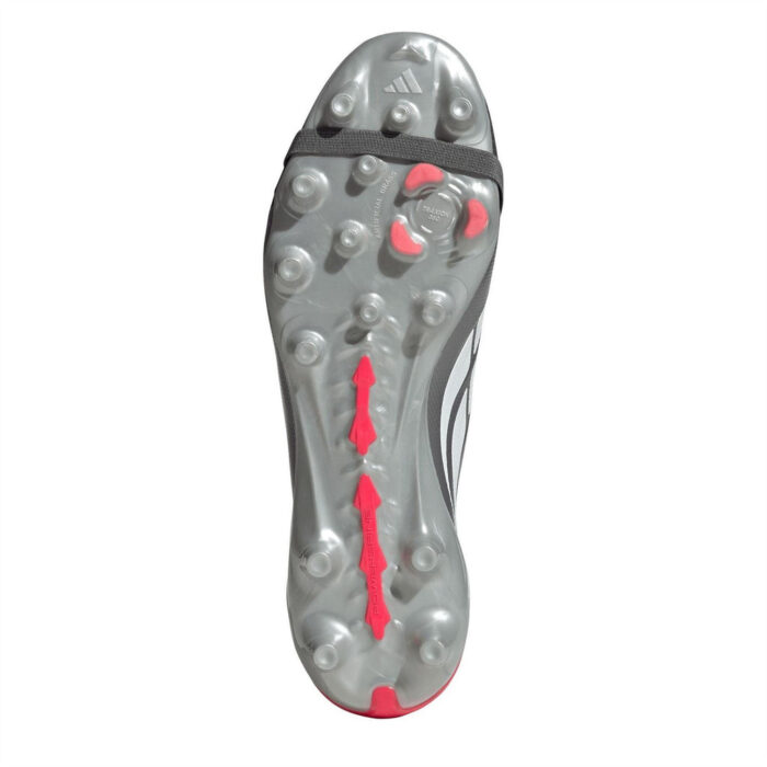 adidas Predator Fold Over Tongue Turf Football Boots – Grey/Red – view 6
