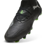 Puma Future 8 Firm Ground Football Boots – Black/Green – view 6