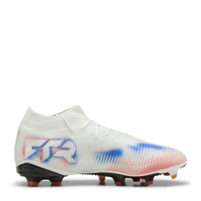 Puma Womens King Firm Ground Football Boots – White/Black/Red – view 4