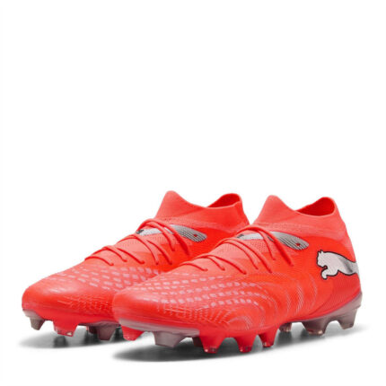 Puma Future 9 Firm Ground Football Boots – Red/Silver