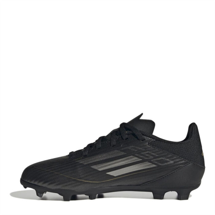 adidas F50 Junior Firm Ground Football Boots – Black/Silver – view 8