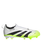 adidas Predator 3 Junior Firm Ground Football Boots – White/Blk/Lemon