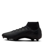 Nike Zoom Mercurial Superfly 10 Firm Ground Football Boots – Black/Green – view 2
