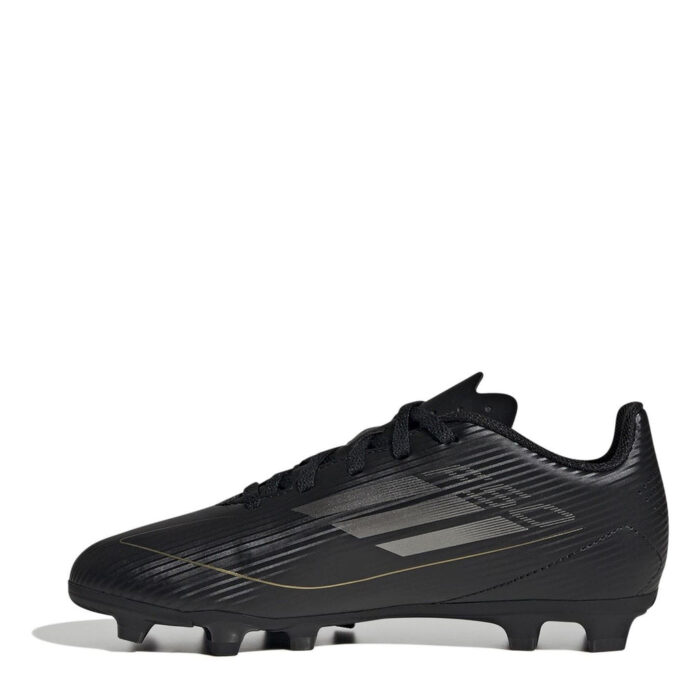 adidas F50 Junior Firm Ground Football Boots – Black/Silver – view 2