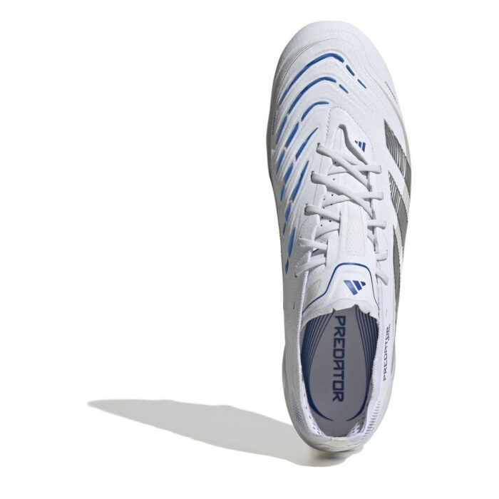 adidas Predator Firm Ground Football Boots – White/Silver – view 5