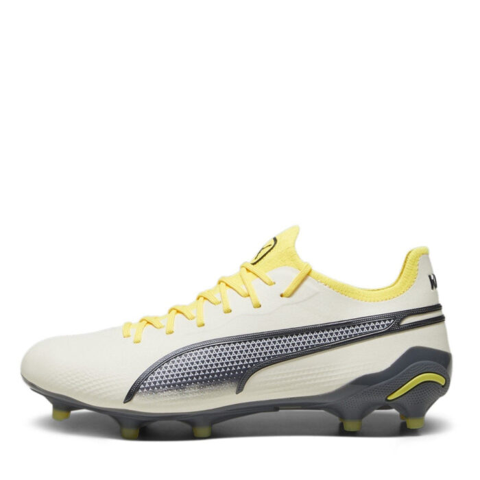 Puma Womens King Firm Ground Football Boots – White/Black – view 2