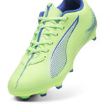 Puma Ultra Junior Firm Ground Football Boots – Green/Wht/Blue - Image 6