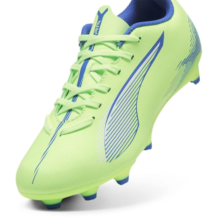 Puma Ultra Junior Firm Ground Football Boots – Green/Wht/Blue - Image 6