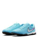 Nike Tiempo Legend 10 Turf Football Boots – Blue/White - Image 4