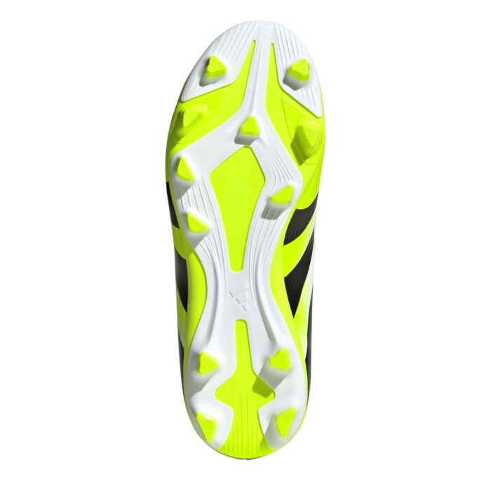 adidas Predator 4 Junior Firm Ground Football Boots – White/Blk/Lemon – view 6
