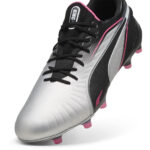 Puma King Junior Firm Ground Football Boots – Puma Silver - Image 6
