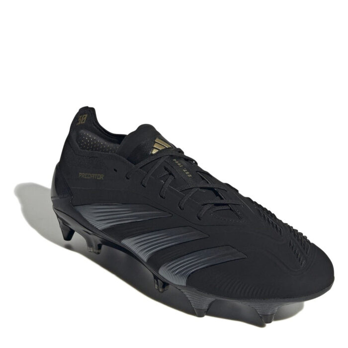 adidas Predator 24 Soft Ground Football Boots – Core Black/Crbn – view 3