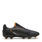 Puma King Firm Ground Football Boots – Black/Silver - Image 4