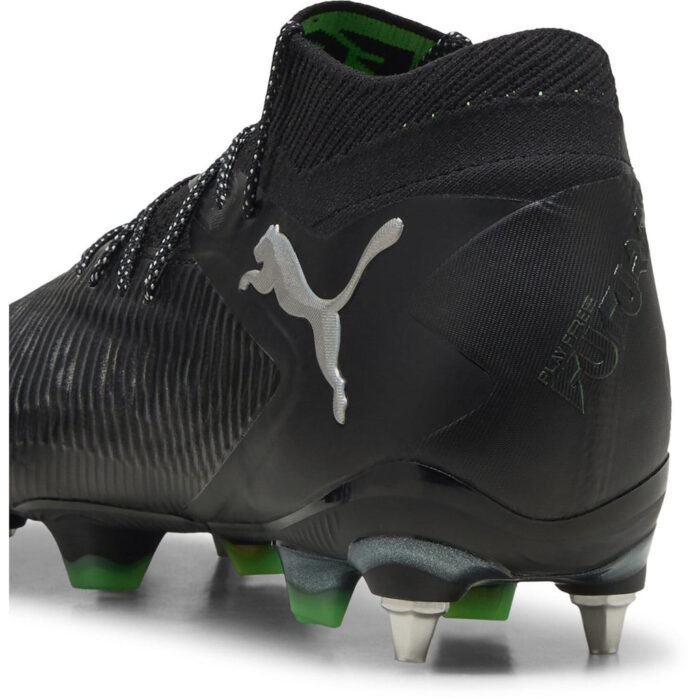 Puma Future 8 Soft Ground Football Boots – Black/Green – view 5