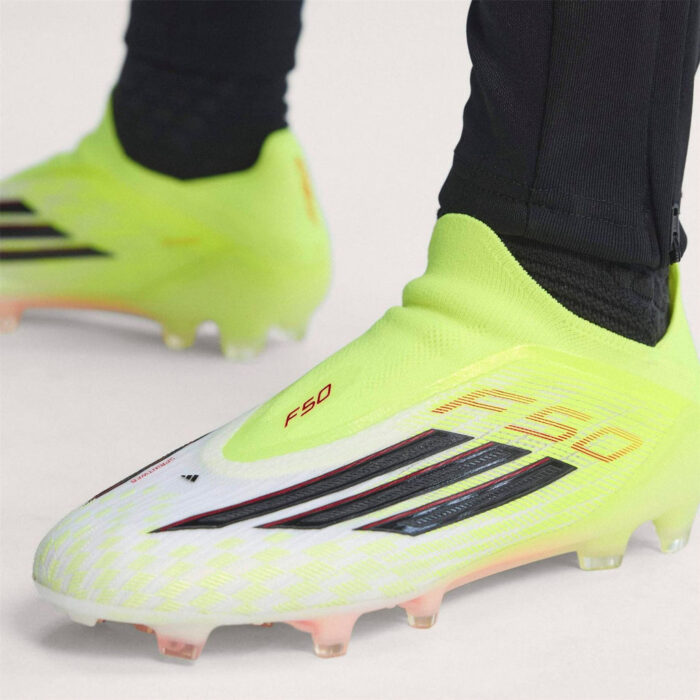 adidas F50 Firm Ground Football Boots – Solar Yellow – view 3