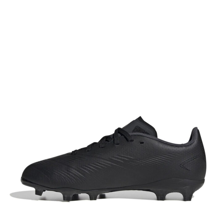adidas Predator 24 Junior Firm Ground Football Boots – Black/Grey – view 2