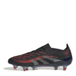adidas Predator Soft Ground Football Boots – Black/Grey - Image 2