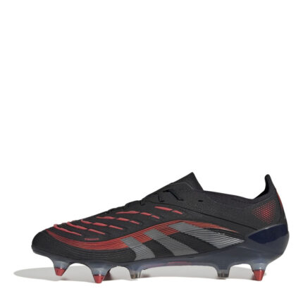adidas Predator Soft Ground Football Boots – Black/Grey – view 2