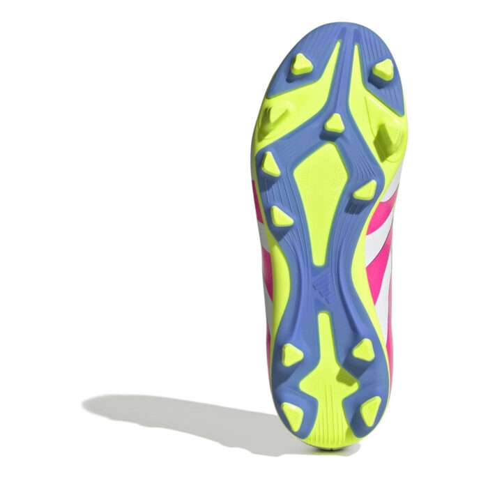 adidas Predator 4 Junior Firm Ground Football Boots – White/Pink – view 6