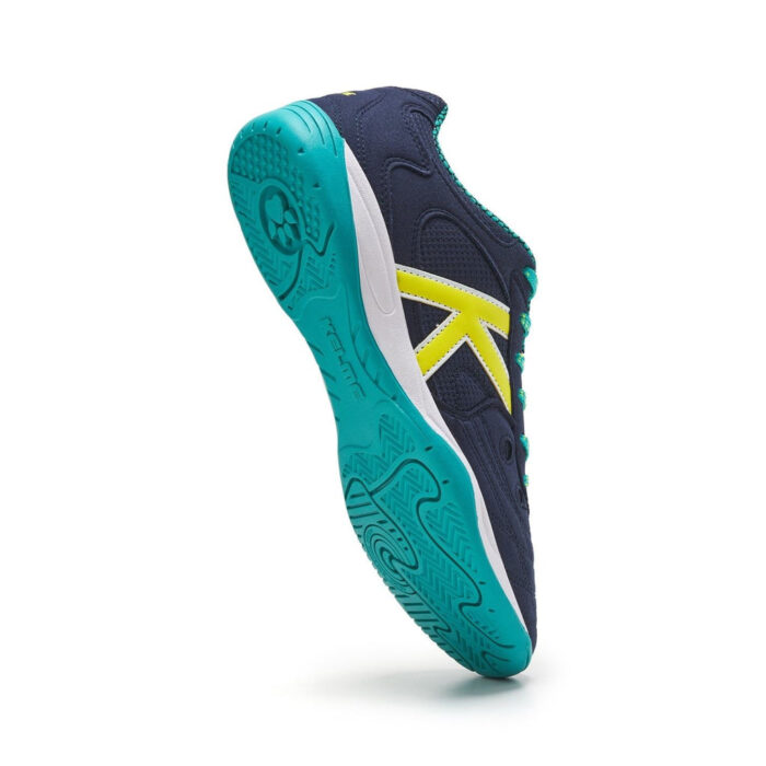 Kelme Indoor Football Boots – Navy-Lime-Turquoise – view 3