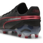 Puma King Firm Ground Football Boots – Black/Red – view 5