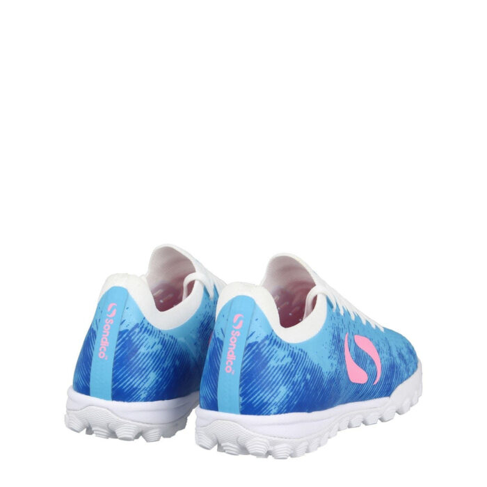 Sondico Blaze Junior Turf Football Boots – Blue/Pink/White – view 5