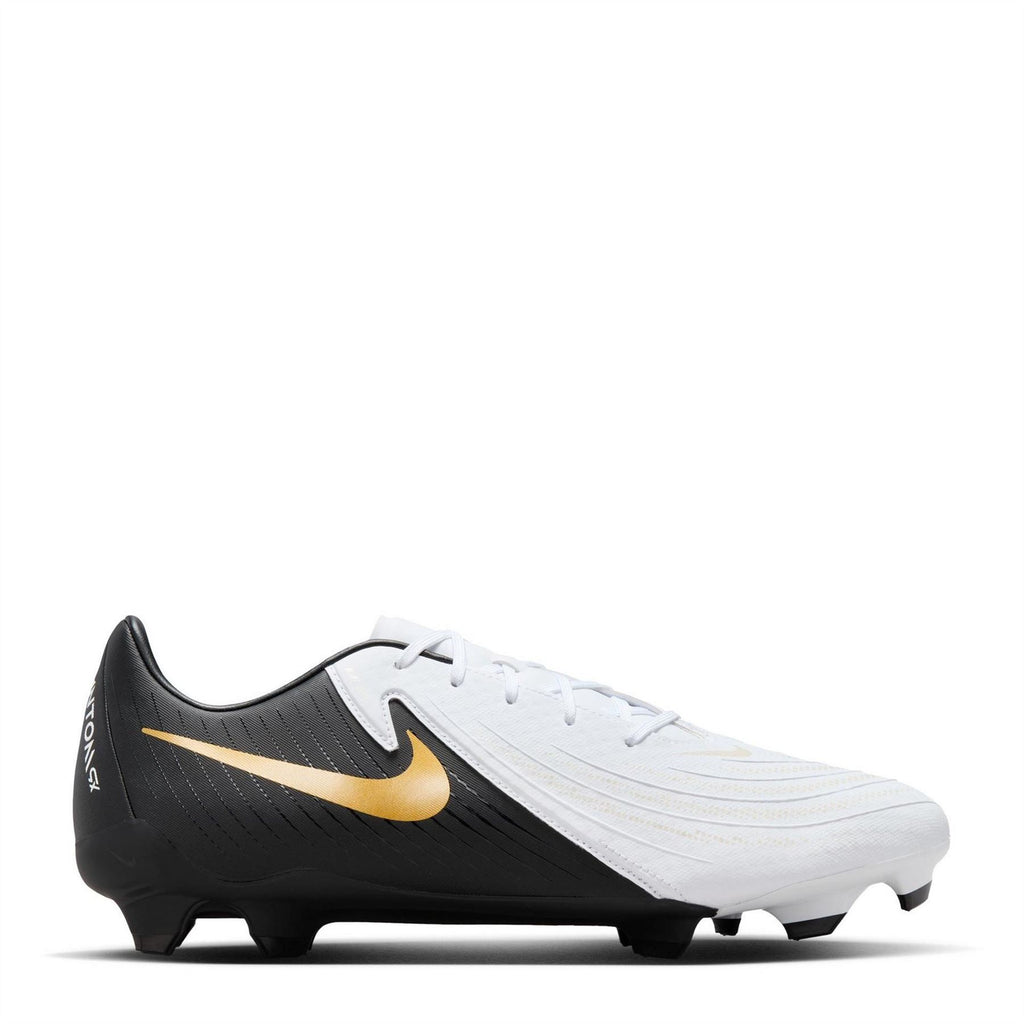 Nike Phantom Gx Ii Firm Ground Football Boots – White/Blk/Gold