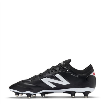 New Balance Firm Ground Football Boots – Black/White – view 2