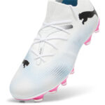 Puma Future 7 Firm Ground Football Boots – White/Blk/Pink – view 6
