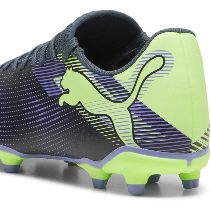 Puma Future 7 Firm Ground Football Boots – Grey/Purple/Grn – view 5