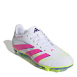 adidas Predator Firm Ground Football Boots – White/Pink – view 3