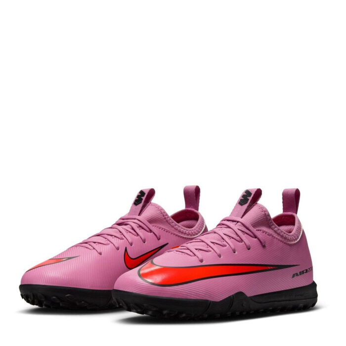 Nike Zoom Mercurial Vapor 16 Junior Turf Football Boots – Pink/Black – view 4