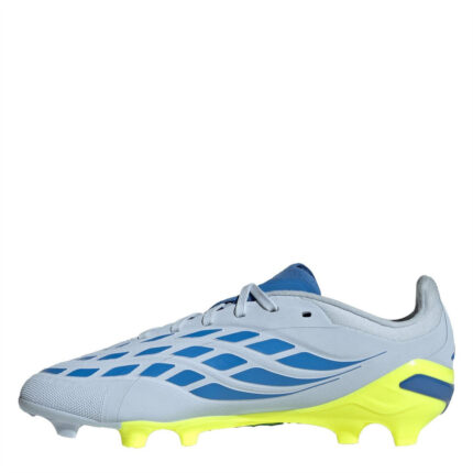 adidas Predator Junior Firm Ground Football Boots – Blue/Yellow – view 2