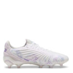 Puma Womens King Firm Ground Football Boots – Wht/Blk/Purple - Image 4