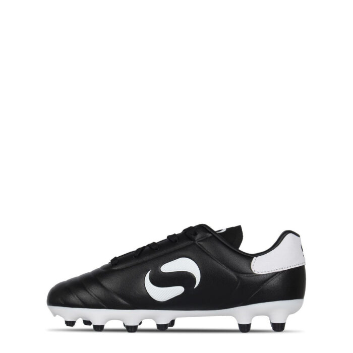 Sondico Strike Junior Firm Ground Football Boots – Black/White – view 2