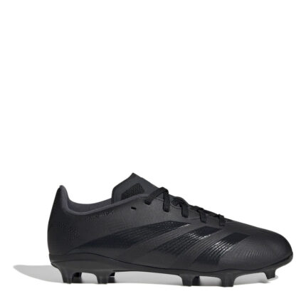 adidas Predator 24 Junior Firm Ground Football Boots – Black/Grey