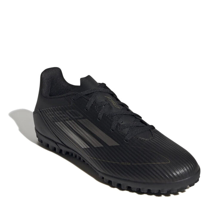 adidas F50 Turf Football Boots – Black/Silver - Image 3