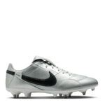 Nike Premier 3 Anti Clog Soft Ground Football Boots – Silver/Black