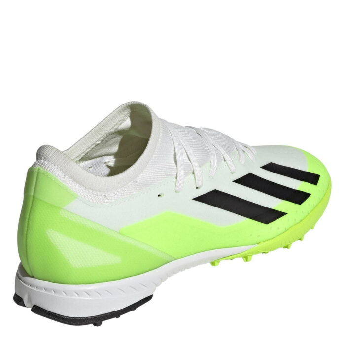 adidas X Crazyfast Turf Football Boots – Wht/Blk/Lemon - Image 4
