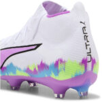 Puma Womens Ultra 5 Firm Ground Football Boots – White/Multi - Image 5