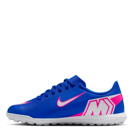 Nike Mercurial Vapor 16 Junior Turf Football Boots – Blue/Wht/Pink – view 2