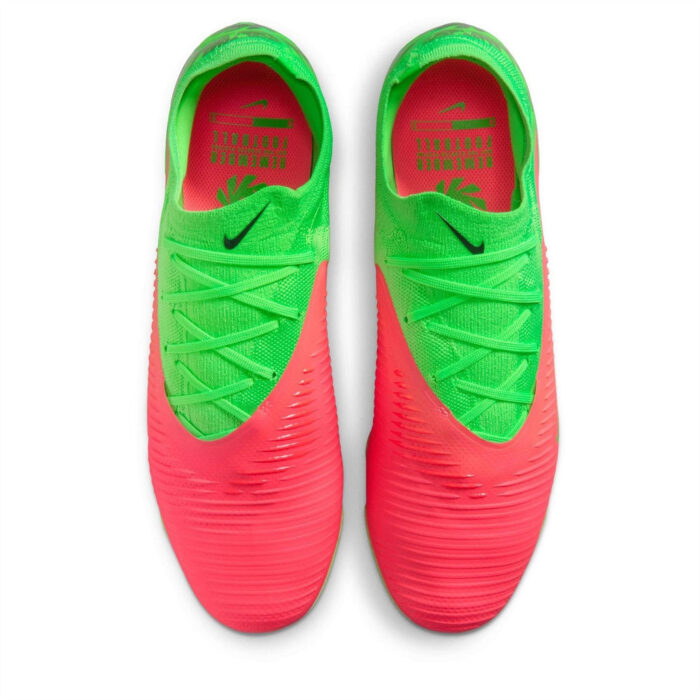 Nike Phantom 6 Low Firm Ground Football Boots – Pink/Green Strk – view 6