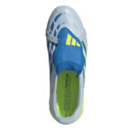 adidas Predator Fold Over Tongue Junior Firm Ground Football Boots – Blue/Yellow – view 5
