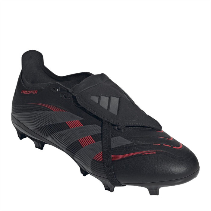 adidas Predator Firm Ground Football Boots – Black/Grey – view 3