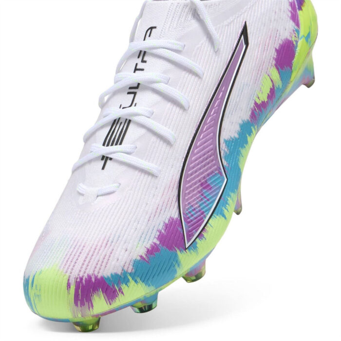 Puma Womens Ultra 6 Firm Ground Football Boots – White/Multi – view 6