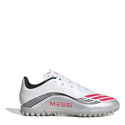 adidas F50 Messi Junior Turf Football Boots – White/Red