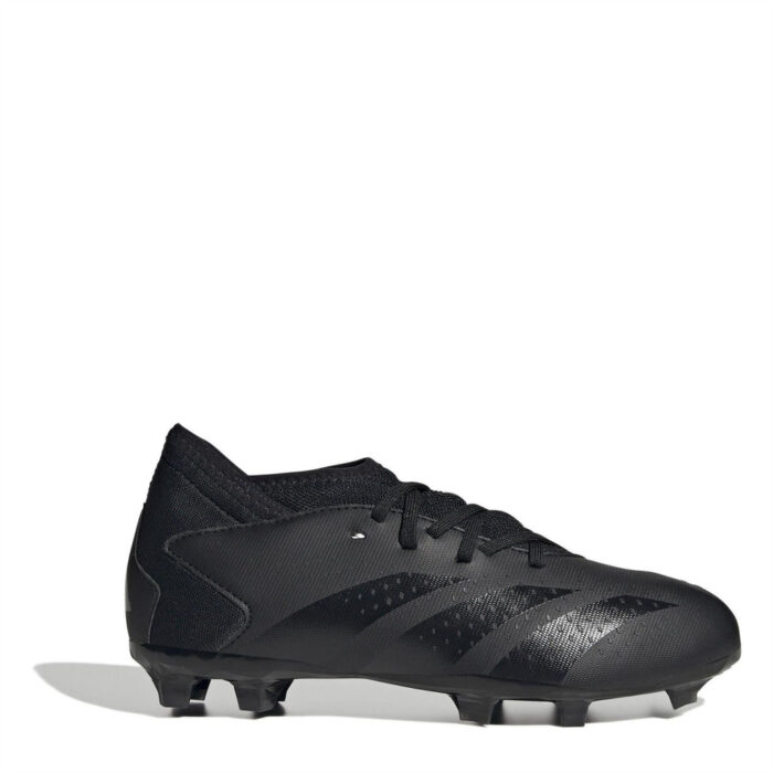 adidas Predator Accuracy.3 Junior Firm Ground Football Boots – Black/Black – view 7