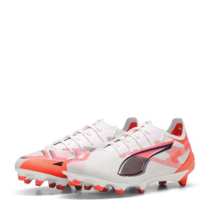 Puma Womens Ultra 5 Firm Ground Football Boots – White/Red