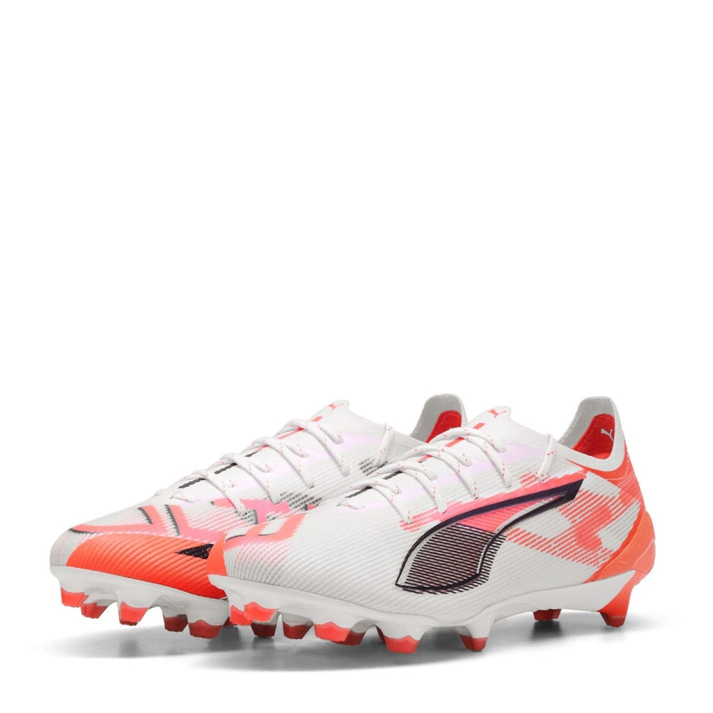 Puma Womens Ultra 5 Firm Ground Football Boots – White/Red Puma Womens Ultra 5 Firm Ground Football Boots – White/Red - Image 1