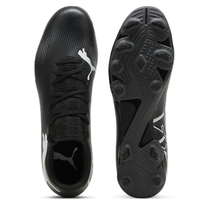 Puma Future 7 Firm Ground Football Boots – Black/White – view 3